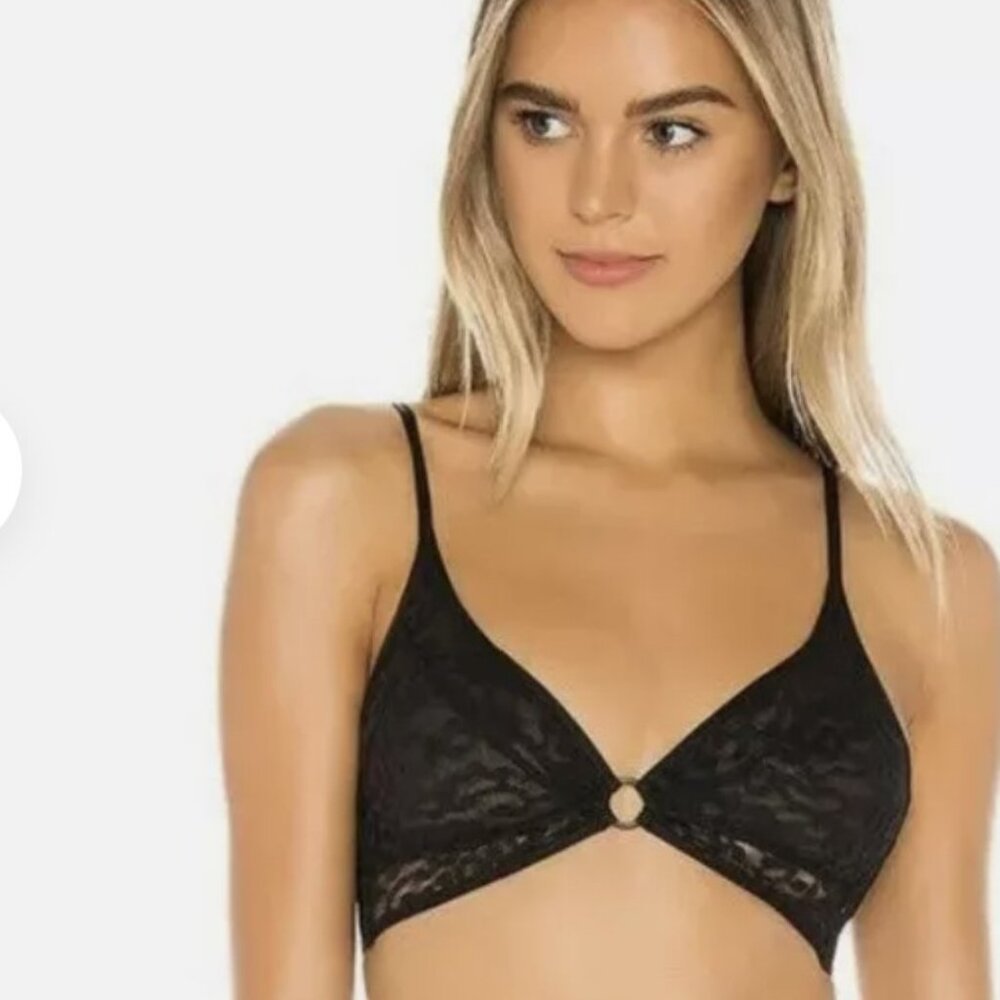 Free People Toni Bralette Black Size XS